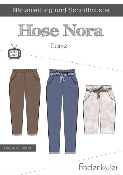 Papierschnittmuster Damenhose Nora - Fadenkaefer